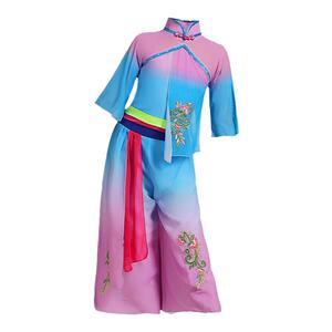 渔梦渔阳舞蹈服秧歌表演服中国风云川之舞六一儿童古典舞演出服装