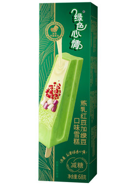 蒙牛绿豆口味盒装冰激凌