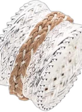 SOFT ROOM绑线编织镂空宽戒指女小众设计轻奢高级感配饰生日礼物