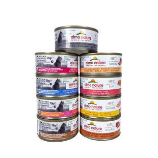 港购 意大利Almo Nature天然零添加全猫湿粮罐头HFC补水鲜肉伴粮