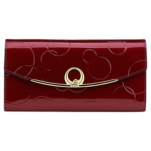 时尚女士钱包真皮长款大容量皮夹多功能简约大气票夹多卡位手抓包