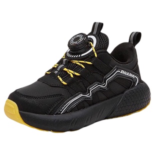 dickies童鞋男童2025新款冬季加绒皮面儿童运动鞋男孩大童跑步鞋