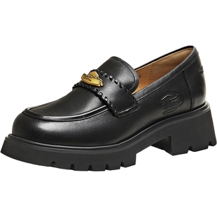 卢昱晓轧戏同款天美意玩具总动员联名常青藤乐福鞋单鞋女软底皮鞋