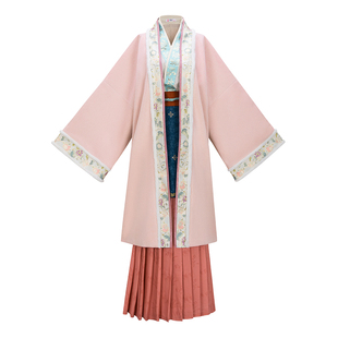 花朝记｜怀袖｜印金织金传统汉服｜宋对襟袄飞机袖对襟衫褶裙围裳