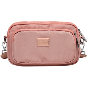 包包女2026新款韩版原宿宽肩带帆布手机包ins百搭尼龙单肩斜挎包