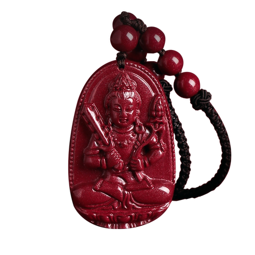 阿弥陀佛朱砂本命佛吊坠生肖护身挂件守护神男女马年本命年饰品