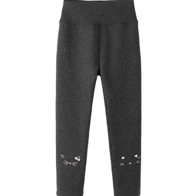 英氏女童保暖裤子童装加绒打底裤