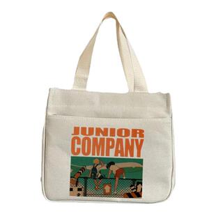 帆布手提包通勤加厚上班便当手拎袋宝妈外出简约小巧立体小拎包