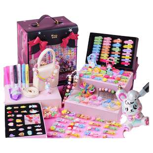 凯卡西女儿爱臭美手工diy玩具女孩子8岁女童生日礼物儿童发饰礼盒