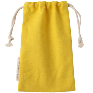 均码大屏6.7寸6.8寸通用竖款手机包男女款纯色12安帆布束口手机袋