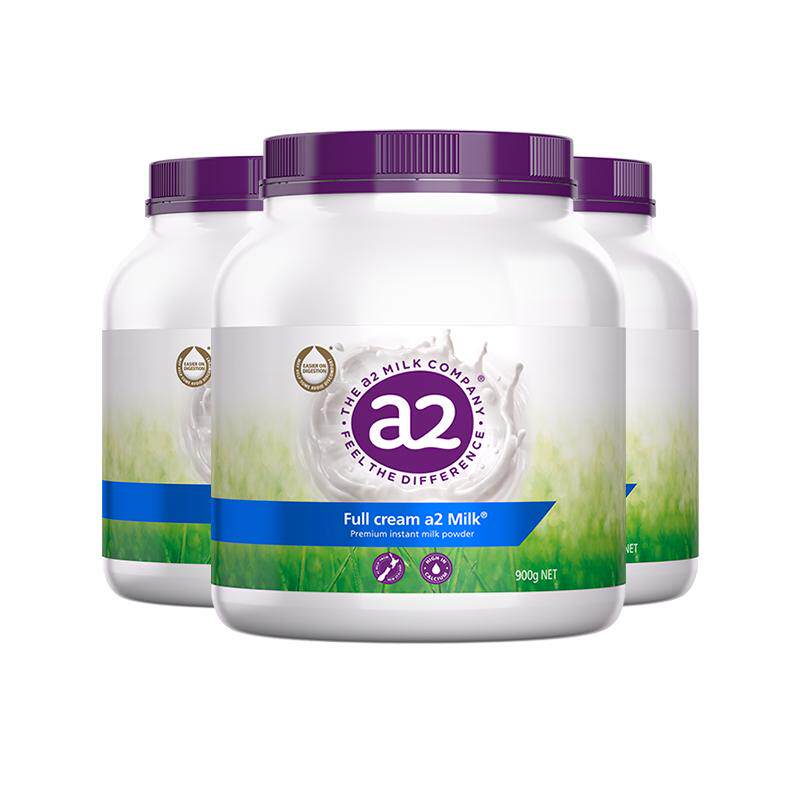 【自营】a2紫吨吨成人全脂奶粉高钙A2蛋白质900g*3澳大利亚