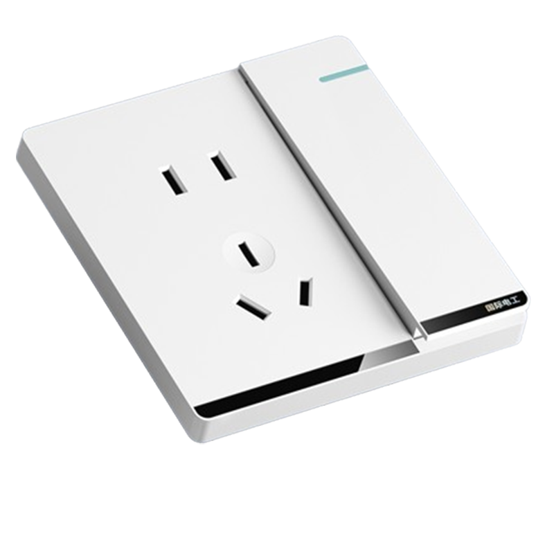 国际电工86型暗装墙壁开关插座面板16a空调家用一开五孔带USB多孔