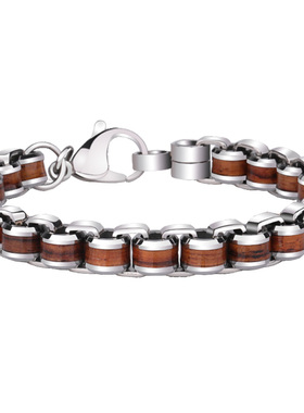 saya小众男个性潮相思木简约手链