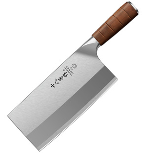 十八子作菜刀厨师专用斩切肉片刀商用酒店阳江90cr18mov文武刀具