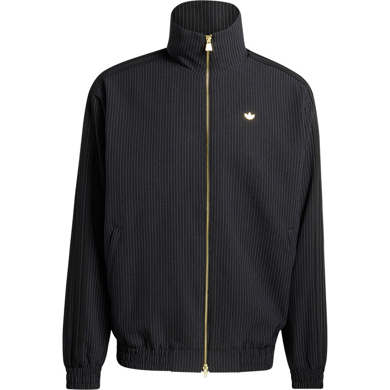 Adidas/阿迪达斯正品三叶草男士休闲立领竖条纹运动外套KC9051