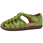 Artmu阿木复古包头凉鞋女款2025新款真皮编织罗马鞋猪笼鞋平底