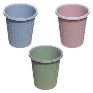 垃圾桶家用无盖大容量简约塑料桶带压圈废纸篓办公室卫生间防漏大