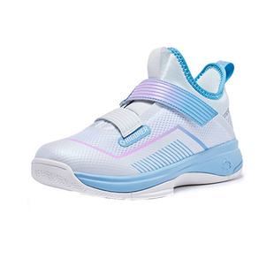 准者儿童篮球鞋2025新款中大童专业训练防滑魔术贴运动鞋学生战靴