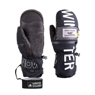 望雪者单板凯夫拉滑雪手套防水耐磨手背拉链刻滑滑雪手套内置护腕