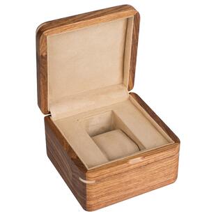 夭桃（饰品）非洲花梨木纯实木质单表位手表盒便捷旅行精致收纳盒