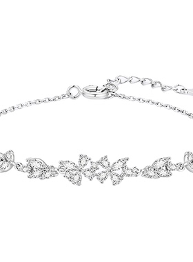 中国黄金纯银紫藤花手链