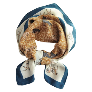 棉麻小方巾小丝巾女2025新款夏季护脖子纱巾围巾薄款棉麻护脖子