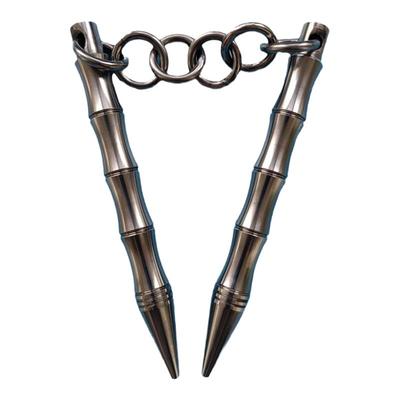 纯实心不锈钢双节棍便携防身车载