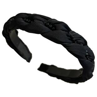 2025新款高颅顶麻花发箍女头箍压发卡发捆头饰发旅发窟高级感气质