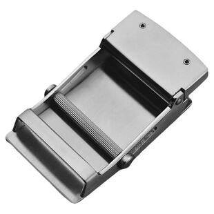 304不锈钢滚轴皮带扣头无孔无牙自动扣头老式滚轴皮带头腰带扣头