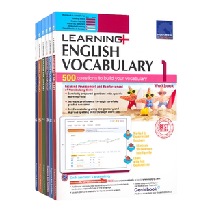 SAP 新加坡小学英语词汇练习册 Learning English Vocabulary 1-6年级 英语基础专项训练 语境记忆法 学习系列 英文原版进口教辅