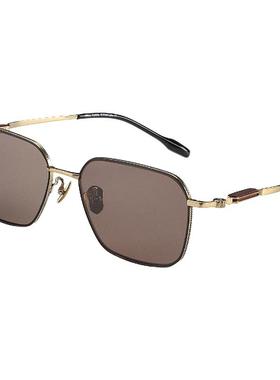 真水晶石太阳镜清凉养目檀木钛架