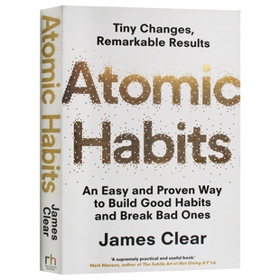 英文原版 Atomic Habits原子习惯 James Clear 大平装 英文版 进口原版英文书籍
