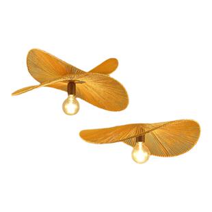 东南亚餐厅吊灯创意个性艺术藤编灯具日式茶室民宿卧室床头麻绳灯