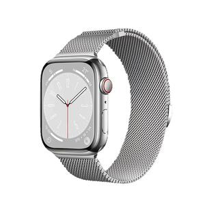 官方同款适用苹果手表iwatchS10表带新款s9米兰尼斯series10金属钢带se高级磁吸ultra2透气腕带清凉时尚秋冬