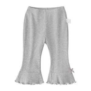 [7A抗菌]女童喇叭裤宝宝夏季薄款花边打底裤宝宝长裤洋气小童裤子