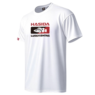 哈斯达文化衫路亚短袖男女速干透气宽松防晒路亚海钓新款钓鱼服