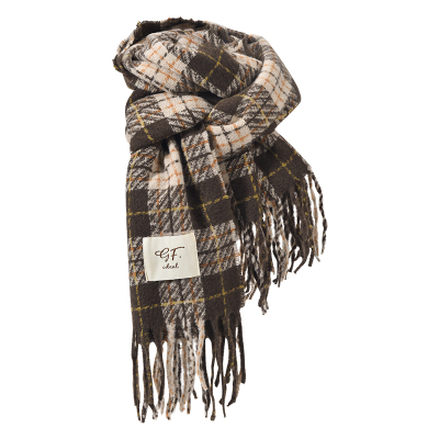 围巾女生冬慵懒风氛围感加厚