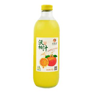 【大瓶1升装】西果源沃柑汁广西武鸣沃柑胡柚汁家宴酒席瓶装饮品
