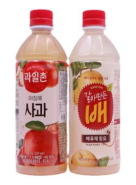 海太每之晨梨汁苹果汁饮料500ml