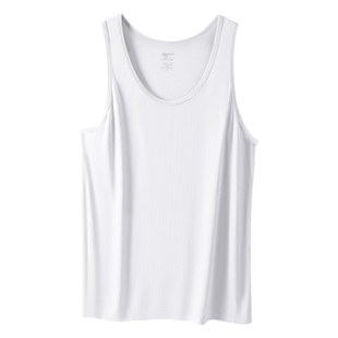 七匹狼男士背心男生夏季薄款莫代尔冰丝网眼汗衫二道二股筋老头衫