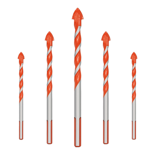 瓷砖开孔器6mm水泥混凝土玻璃陶瓷钻头三角合金钻手枪钻墙壁钻头