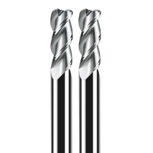 钨钢3刃铝用圆鼻刀牛鼻刀R角高光55度加长圆鼻铣刀R1R0.2 R3R0.5