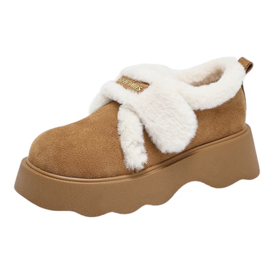 15mins加绒加厚毛毛鞋女勃肯鞋子