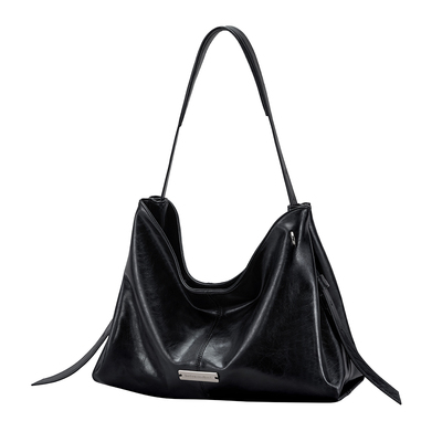 LIVEBOX真皮托特包黑色大款