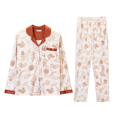 柔软睡衣女春秋纯棉长袖