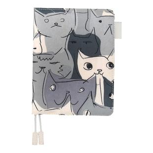 信的恋人NOTFOR手账本套装 便携方格格子网格空白内页日记本A6随身简约创意少女心女生文艺小清新布艺手帐本