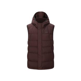 【鹅绒】哈特马克斯男士2025年冬连帽防钻绒拉链保暖羽绒服马甲男