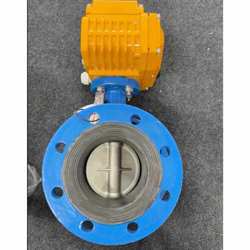 议价，全新2台未使用TP派沃尔欧仪电动法兰蝶阀型号PW0YD9S41X16C