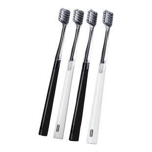 地久牙刷中硬毛螺旋毛成人中毛小头男女士专用清洁牙刷黑白情侣款