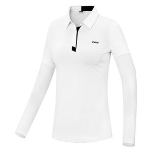 春季高尔夫女装冰丝防晒长袖t恤服装喇叭长裤网球POLO女上衣套装